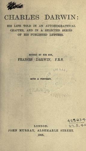 Tapa de Charles Darwin