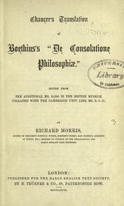 Tapa de Chaucer's translation of Boethius's "De consolatione philosophiæ."