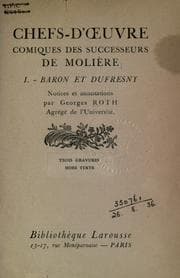 Tapa de Chefs-d'oeuvre comiques des successeurs de Molière