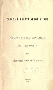 Tapa de The Chino-Japanese negotiations