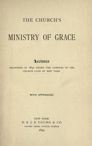 Tapa de The Church's ministry of grace