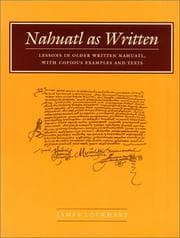Tapa de Nahuatl as Written