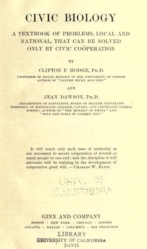 Tapa de Civic biology
