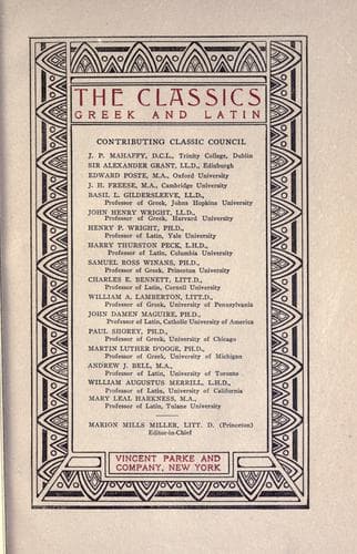 Tapa de The classics, Greek & Latin