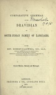 Tapa de A comparative grammar of the Dravidian or South-Indian family of languages