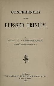 Tapa de Conferences on the Blessed Trinity