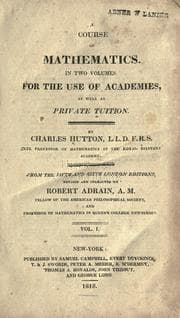 Tapa de A course of mathematics