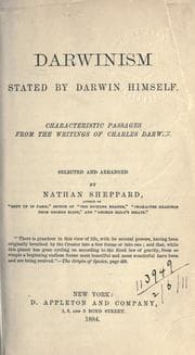 Tapa de Darwinism stated by Darwin himself