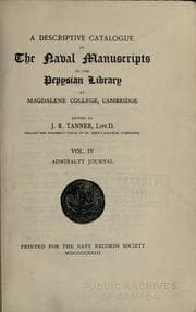 Tapa de A descriptive catalogue of the naval manuscripts in the Pepysian Library at Magdalene College, Cambridge