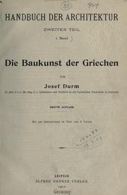 Tapa de Die Baukunst der Griechen