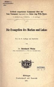 Tapa de Die Evangelien des Markus und Lukas