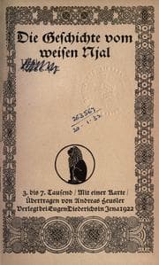 Tapa de Die Geschichte vom weisen Njal