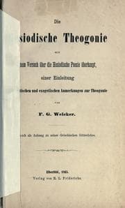 Tapa de Die hesiodische Theogonie