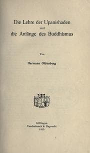Tapa de Die Lehre der Upanishaden und die Anfänge des Buddhismus