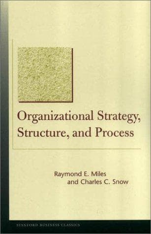 Tapa de Organizational strategy, structure, and process