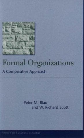 Tapa de Formal organizations