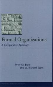Tapa de Formal organizations