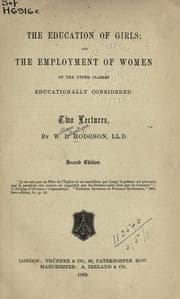 Tapa de The education of girls