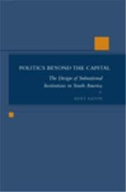 Tapa de Politics Beyond the Capital