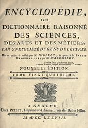 Tapa de Encyclopédie, ou Dictionnaire raisonné des sciences, des arts et des métiers