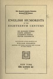 Tapa de English humorists of the eighteenth century