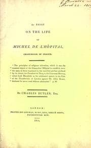 Tapa de An essay on the life of Michel de l'Hôpital, chancellor of France