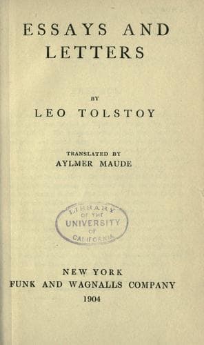 Tapa de Essays and letters