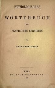 Tapa de Etymologisches Wörterbuch der slavischen Sprachen