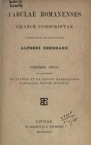 Tapa de Fabulae Romanenses graece conscriptae