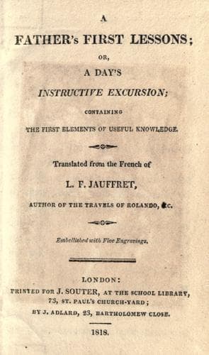 Tapa de A father's first lessons, or, A day's instructive excursion