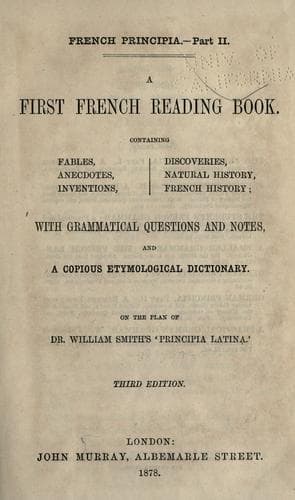 Tapa de A first French reading book