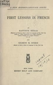 Tapa de First lessons in French