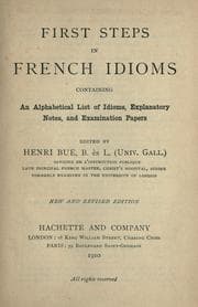 Tapa de First steps in French idioms