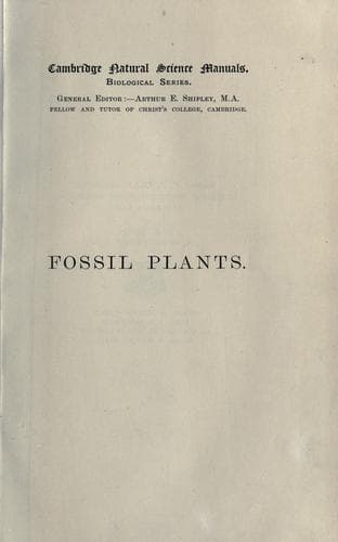 Tapa de Fossil plants