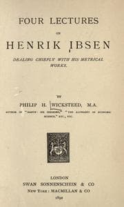Tapa de Four lectures on Henrik Ibsen