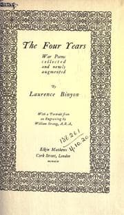 Tapa de The four years, war poems collected and newly augmented