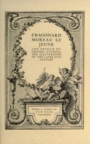Tapa de Fragonard, Moreau le Jeune, and French engravers, etchers, and illustrators of the later XVIII century