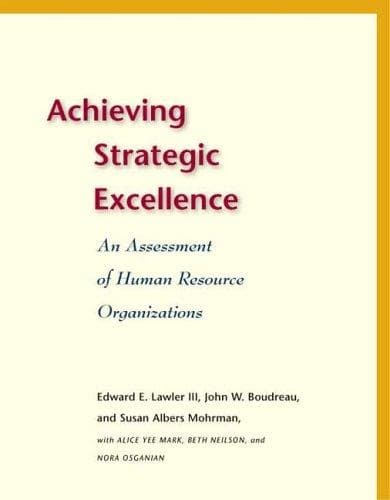 Tapa de Achieving strategic excellence