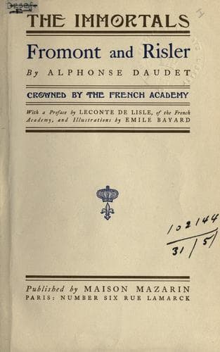 Tapa de Fromont and Risler.