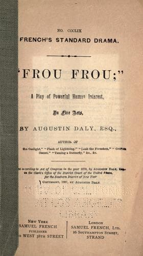 Tapa de "Frou frou"