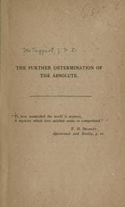 Tapa de The further determination of the Absolute