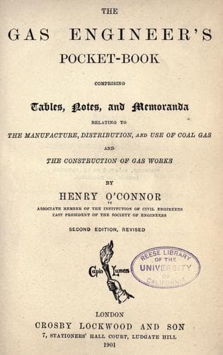 Tapa de The Gas Engineer's Pocket-book