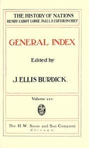 Tapa de General index [to The history of nations]