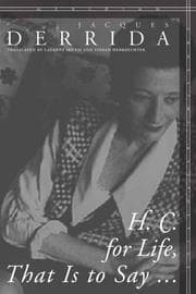 Tapa de H. C. for Life, That Is to Say... (Meridian: Crossing Aesthetics)