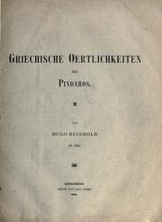 Tapa de Griechische Oertlichkeiten bei Pindaros