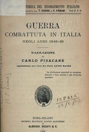 Tapa de Guerra combattuta in Italia negli anni 1848-49