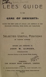 Tapa de Guide to the game of draughts