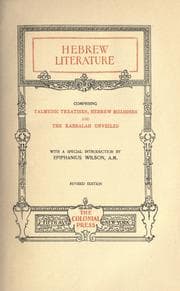 Tapa de Hebrew literature; comprising Talmudic treatises, Hebrew melodies and the Kabbalah unveiled