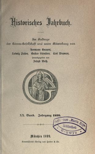 Tapa de Historisches Jahrbuch