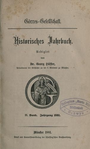 Tapa de Historisches Jahrbuch